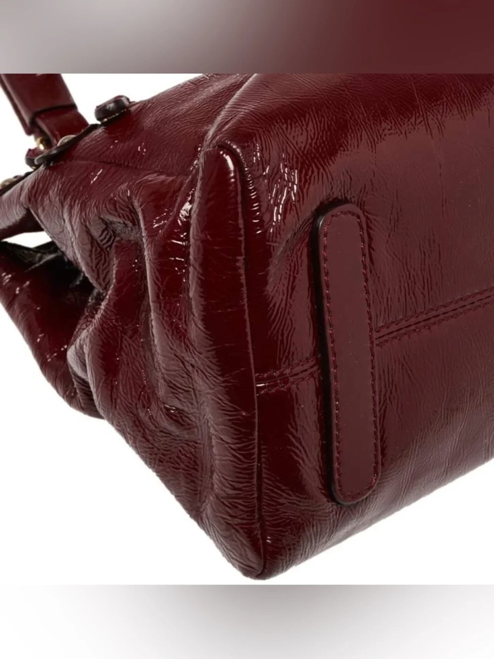 ROBERTO CAVALLI Burgundy Leather NWT Handbag